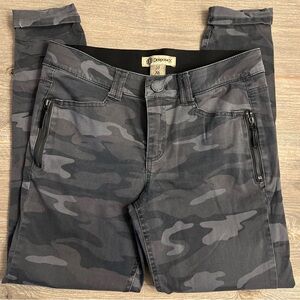 Democracy Camouflage Pants - Black and Gray